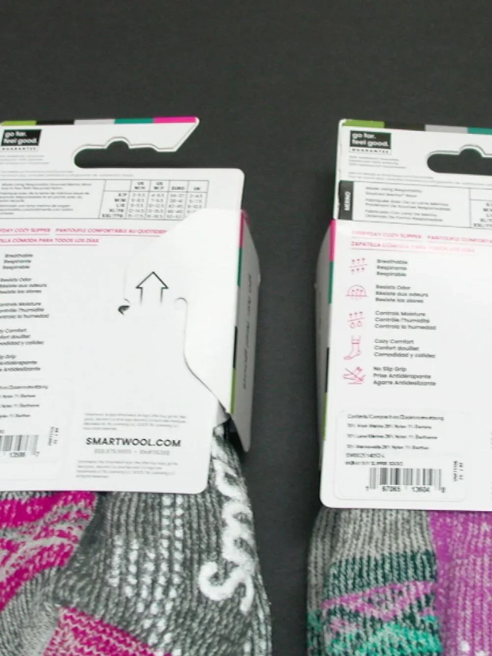 Two Pairs SmartWool Everyday Maximum Cushion Cozy Crew Slipper Socks Women's LG